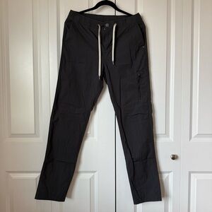 Vuori Charcoal Track Pants with Tapered Fit